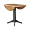 International Concepts Round Round 42 in. Top Dual Drop Leaf Counter Height Pedestal Dining Table in Hickory/Washed Coal K45-42DPT-27B-6B - alternate 6